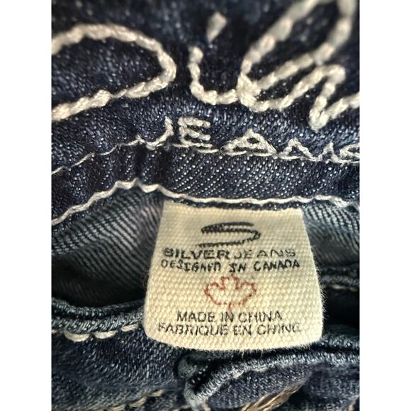 Silver Jeans Co. Suki Surplus Capri Jeans Distressed Curvy Fit Size 30 - Picture 8 of 8